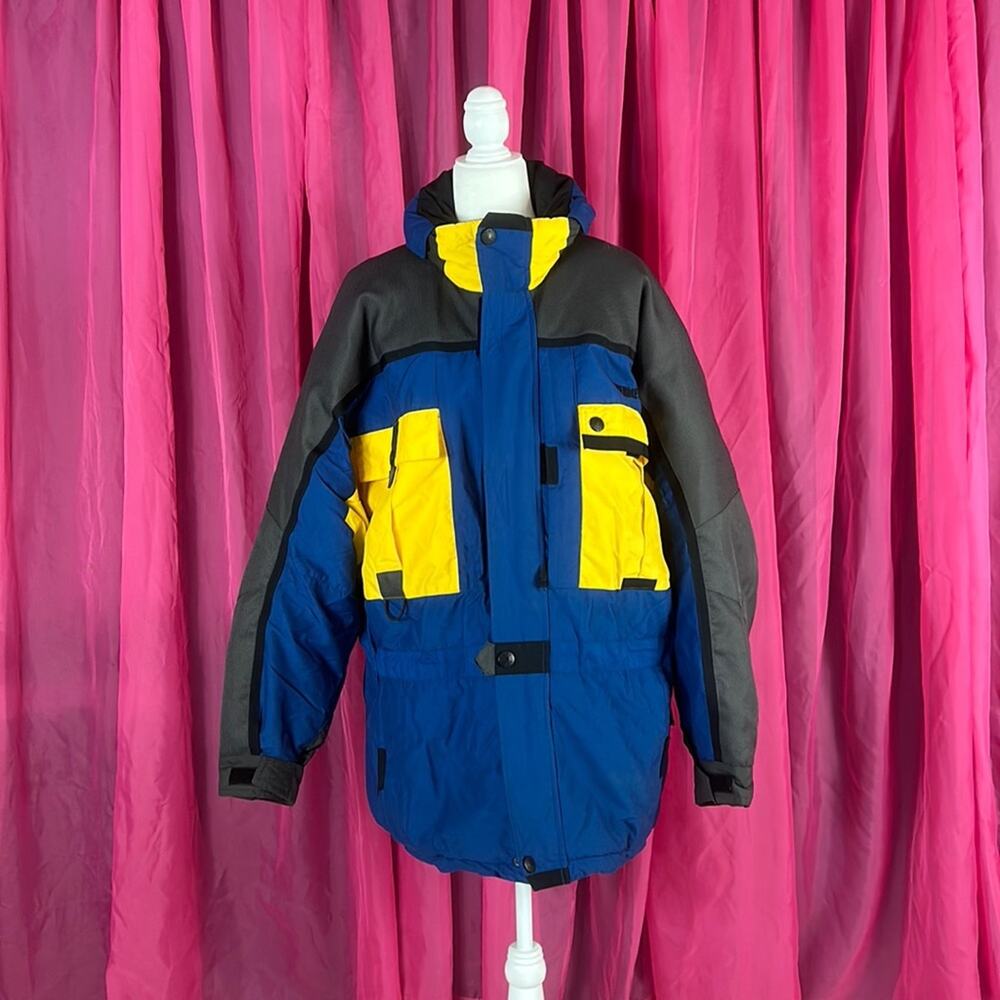 Vintage 90s Obermeyer color block Precipice ski snowboard jacket parka coat, L